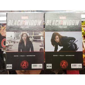 MARVEL BLACK WIDOW Movie PRELUDE Comics 1 & 2 Scarlet Johansson Covers 2020 VG/F